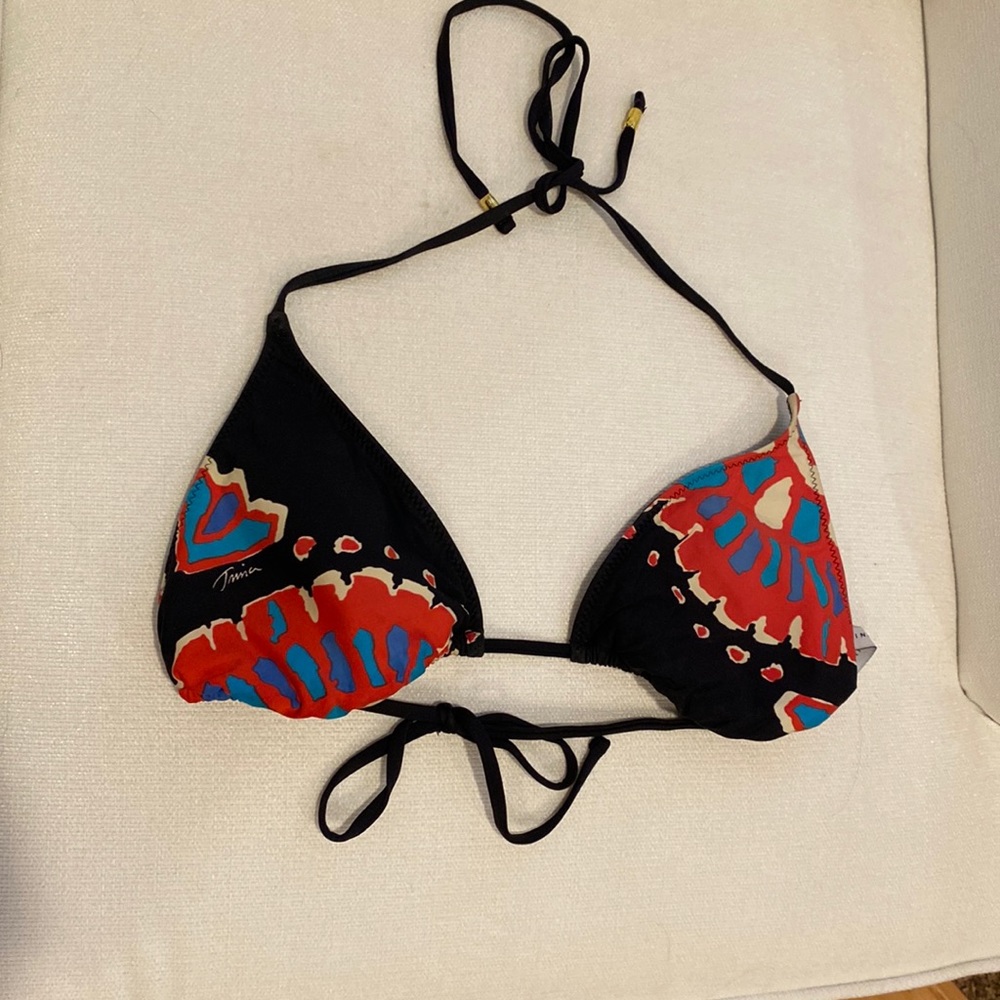 Trina Turk string Bikini top. Size 10 black
